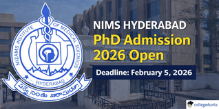 Nizam's Institute of Medical Sciences Hyderabad PhD Admission 2026 Open Till February 5